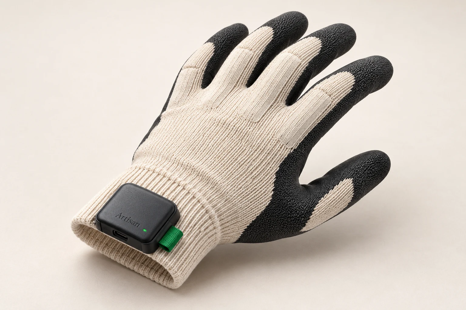 Artisan’s tactile glove with its compact wrist device