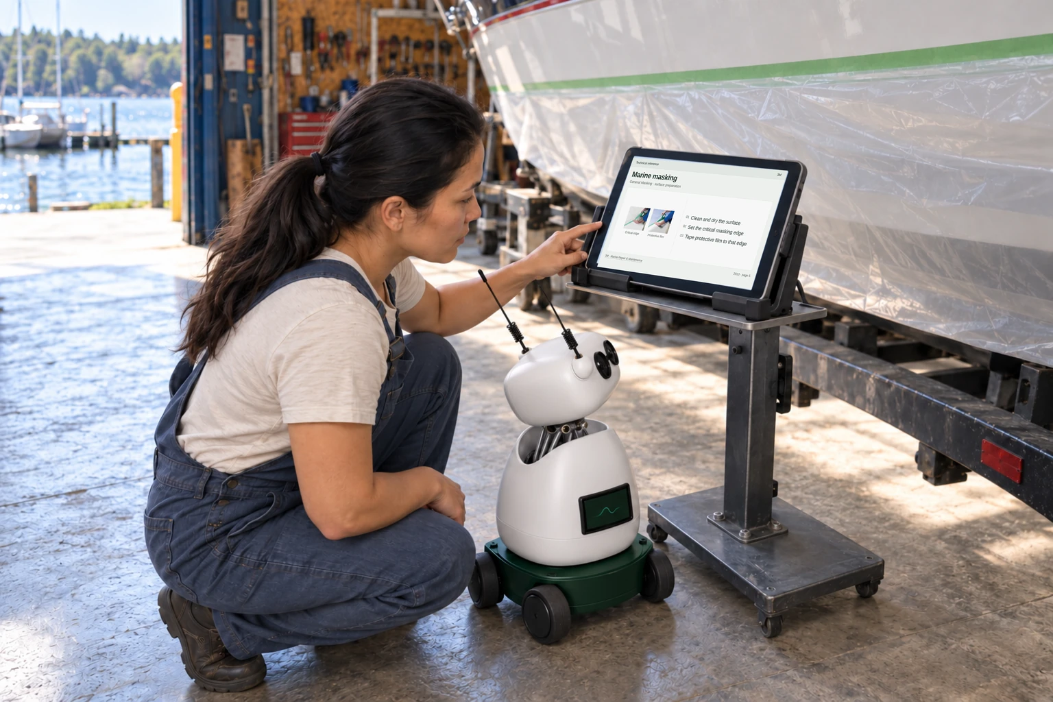 Worker and Mini consult a supported tablet/laptop: We find repair guides, material compatibility and manufacturer instructions.
