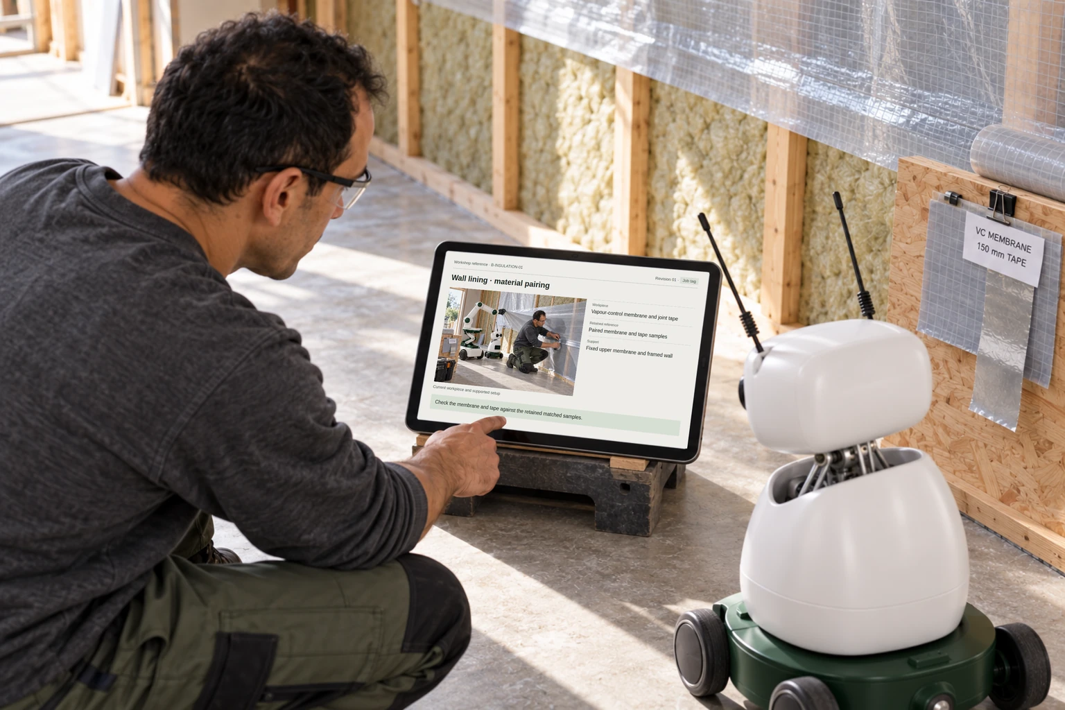 Worker and Mini consult the specified membrane overlap detail and compatible tape instructions.