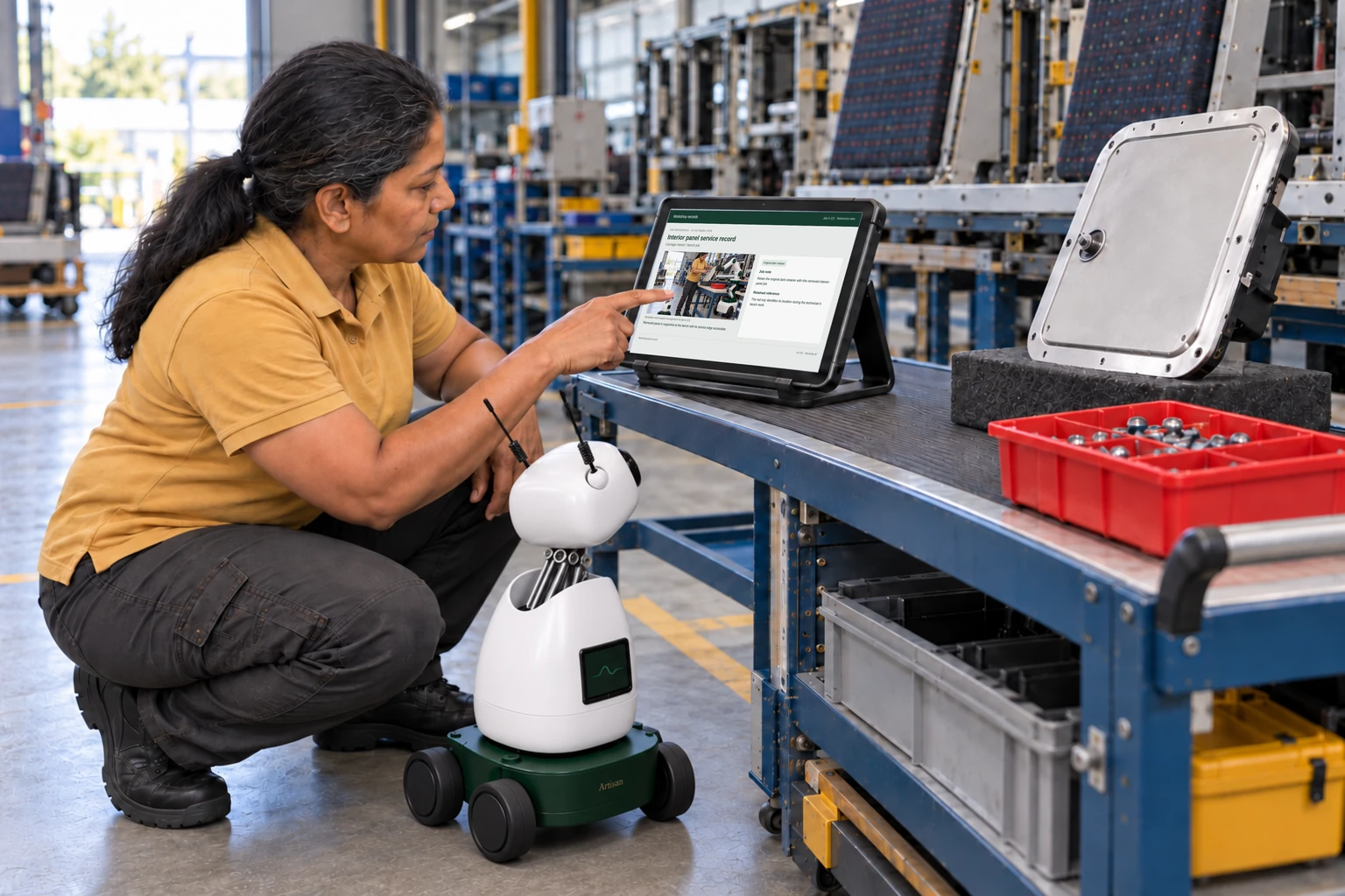 Worker and Mini consult a supported tablet/laptop: We find the vehicle-series drawing and component maintenance instruction.